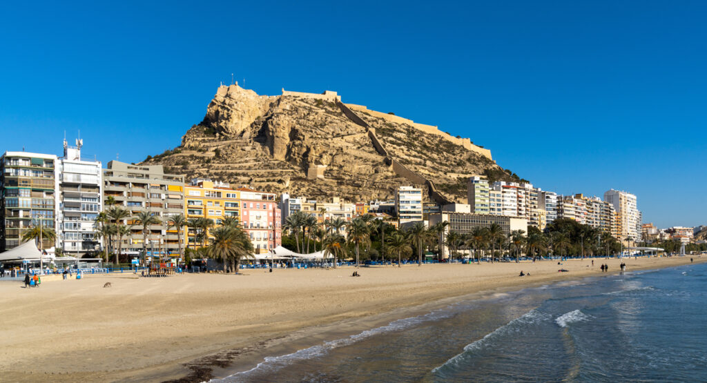 Playa del Postiguet en Alicante.