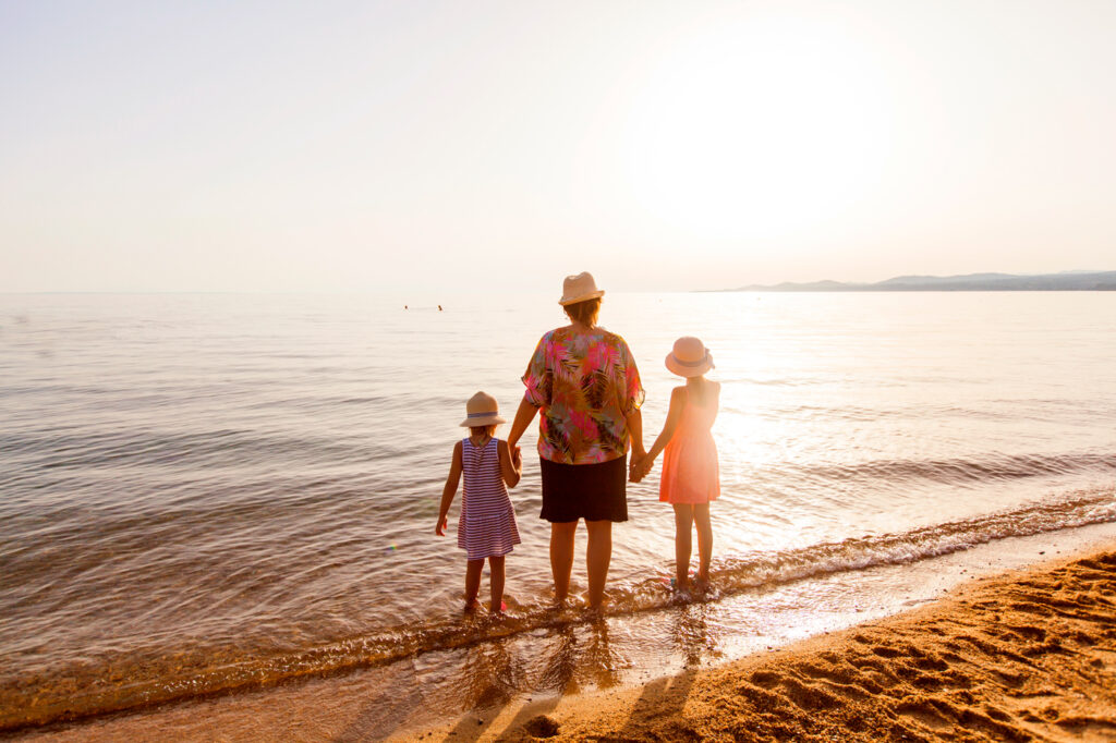 Benidorm con niños en verano.